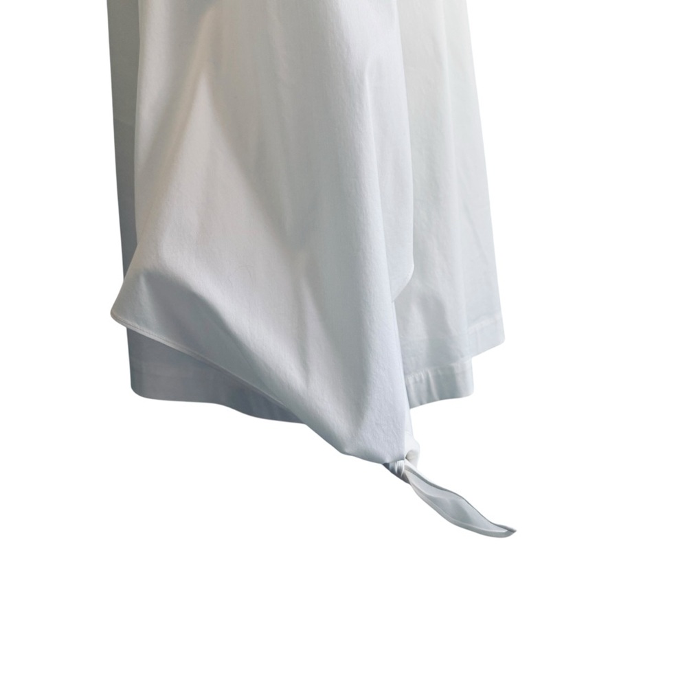 Lafayette 148 New York Elaina Tie-Sleeve Stretch Cotton Blouse - Picture 8 of 10